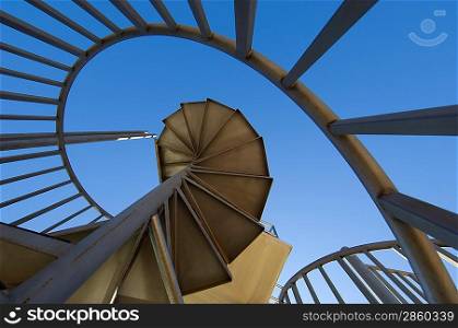 Spiral staircase, outdoors