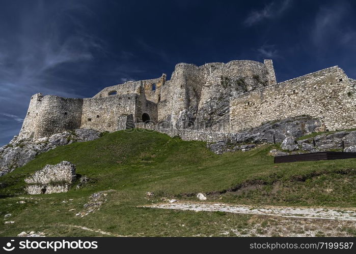 Spis Castle - the largest castle in Slovakia, the historic center of Spis region, a UNESCO World Heritage Site. Slovakia