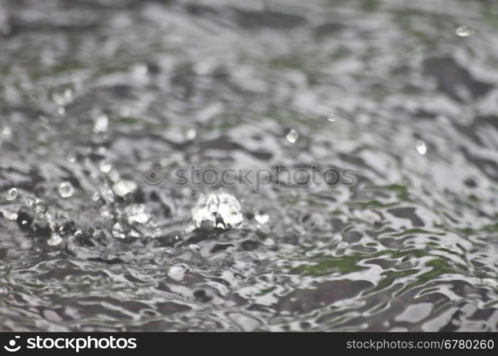 splash Rain water, Rain drops rippling background