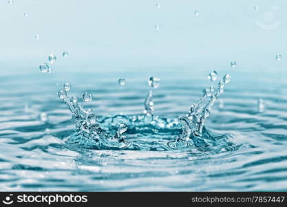 splash water