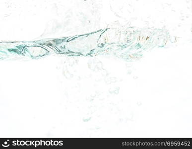 splash water on white background. Splash water