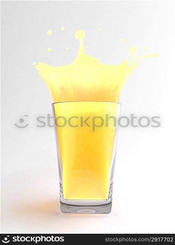 Splashes collection - Orange juice in glass
