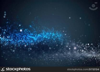 Splashing dusky of bokeh abstract background full frame creativity background. Abstract of blue and gold droplet from spray water design. Finest generative AI.. Splashing dusky of bokeh abstract background full frame creativity with blue and gold droplet.