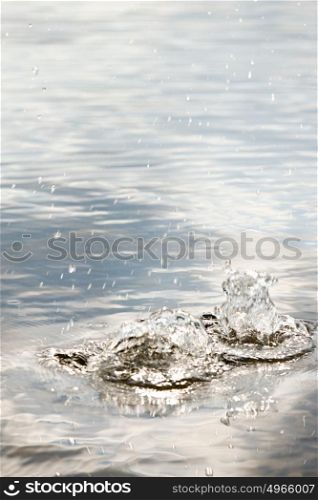 Splashing water