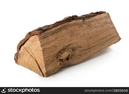 Splinter of a log isolated on a white background