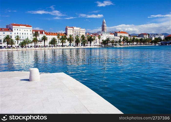 Split waterfront scenery in central Croatia
