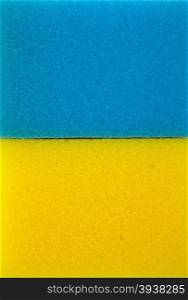 Sponge background. Yellow and blue