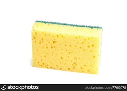 sponge for washing dishes isolated on white