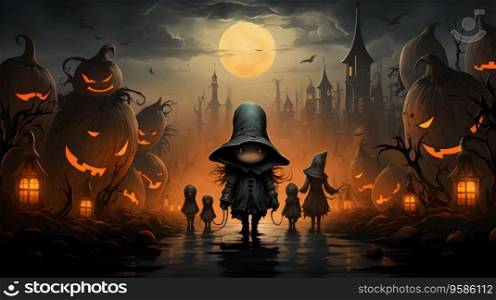 Spooky Halloween Trick-or-Treating Adventure