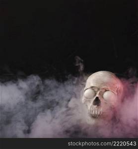 spooky skull smoke