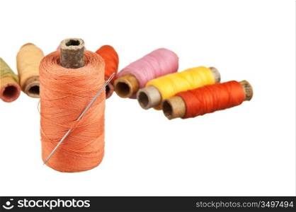 spool of thread isolated on a white background