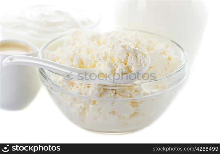 spoon cottage cheese