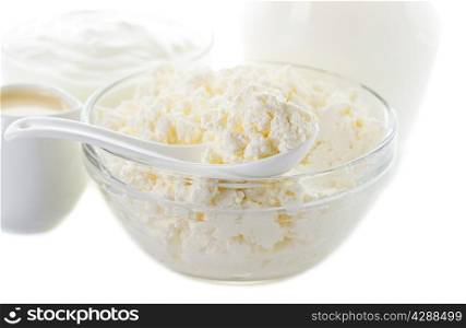 spoon cottage cheese
