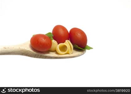Spoon with pasta