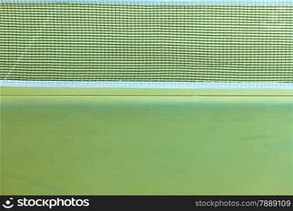 Sport active lifestyle concept. Closeup net for a table tennis