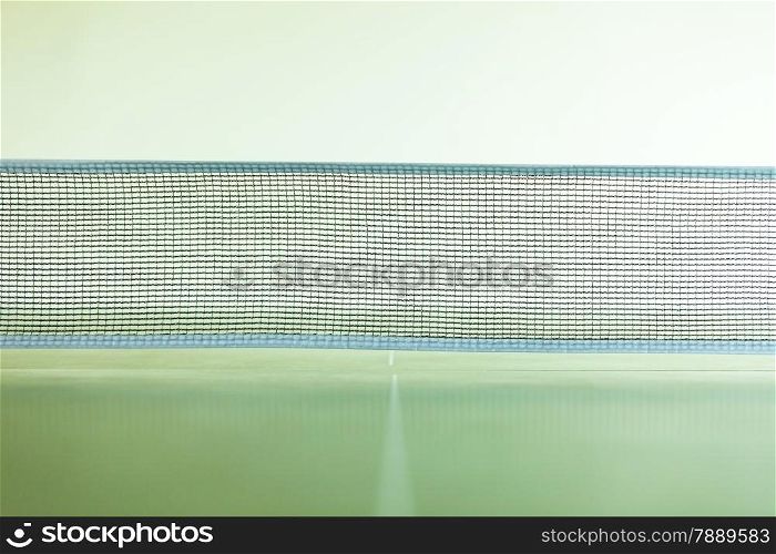 Sport active lifestyle concept. Closeup net for a table tennis