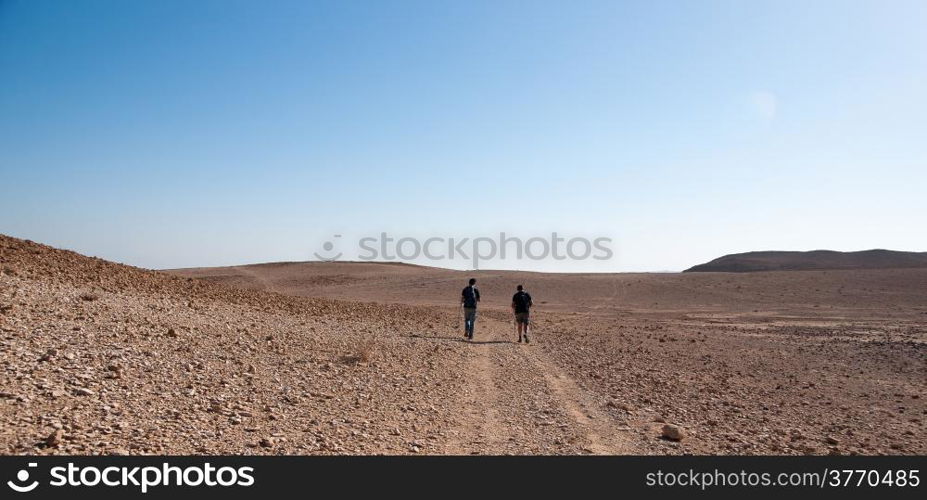 Sport and health for hiking in judean desert in Israel