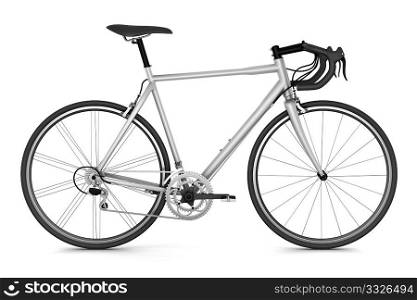 sport bicycle isolated on white background