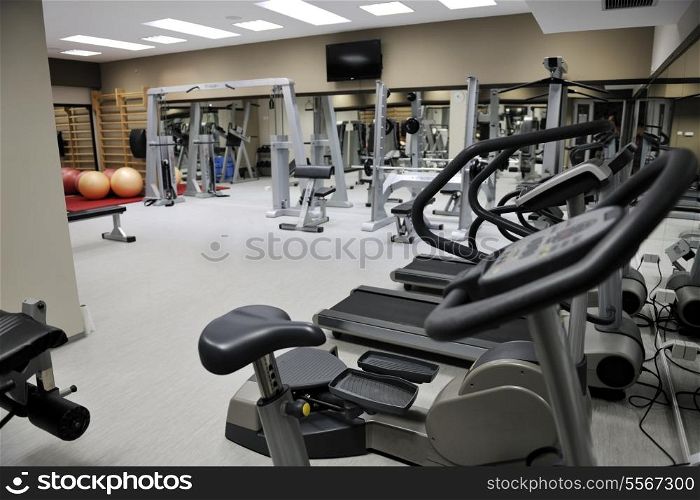 sport center fitness gym indoor with equipment