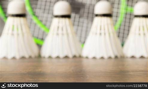 sport composition with badminton elements