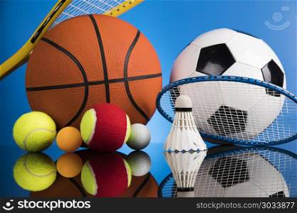 Sport equipment and balls. Balls, Sports Equipment