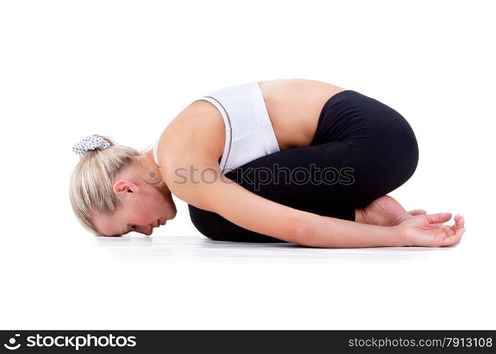 Sport Series: yoga . Childs Pose