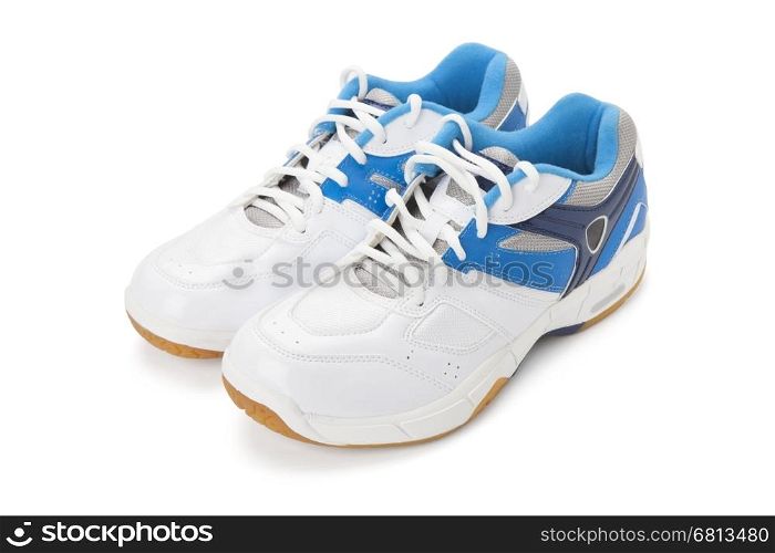 sport shoes isolated on white background with path