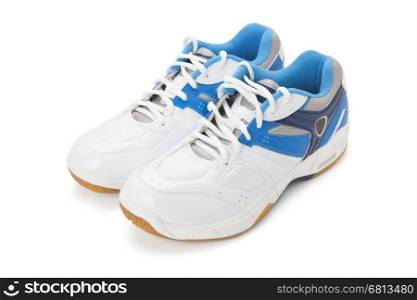sport shoes isolated on white background with path