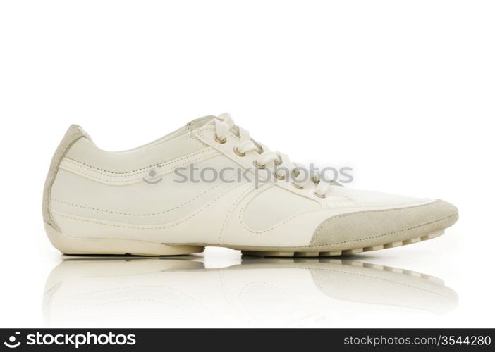 Sport shoes on white background