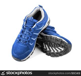 Sport shoes on white background with clipping path