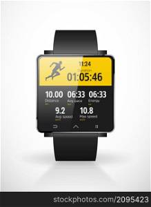 Sport smartwatch for runners - mobile app