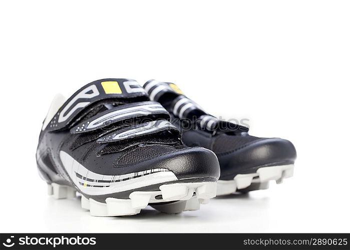 Sports boots. Isolated over white.