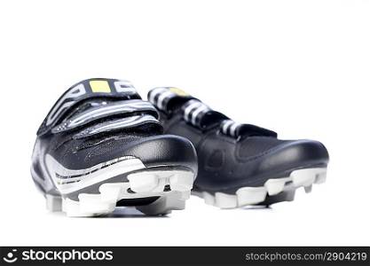 Sports boots. Isolated over white.