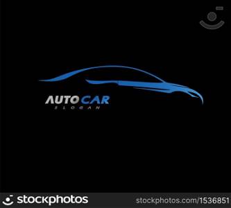 Sports Car Logo company vector Illustration