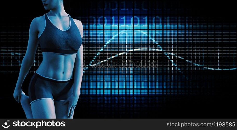 Sports Fitness Concept as a Abstract Background. Sports Fitness
