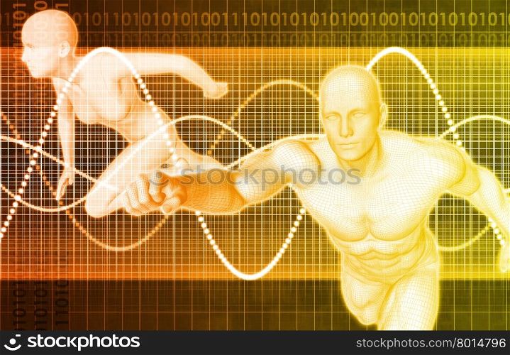 Sports Recreation Abstract Background as a Concept. Abstract Science Concept