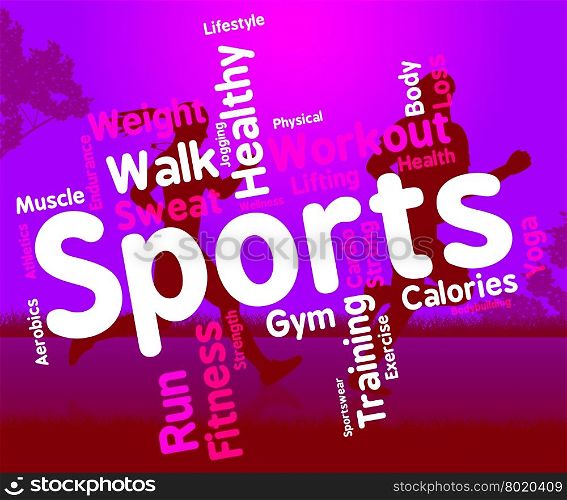 Sports Word Meaning Physical Activity And Sporting