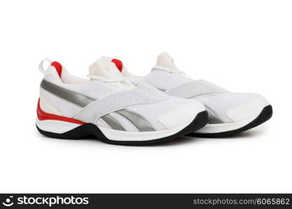 Sporty shoe isolated on the white background