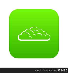 Spring cloud icon digital green for any design isolated on white vector illustration. Spring cloud icon digital green