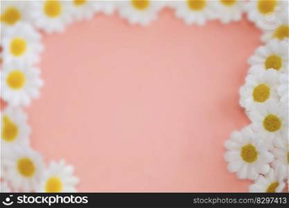 Spring Daisy frame white flowers against soft pink pastel background.Minimal styled concept. White daisy chamomile flowers on pale pink background. Creative lifestyle, summer, spring concept. Copy space, flat lay, top view. space for text. Spring Daisy frame white flowers against soft pink pastel background.Minimal styled concept. White daisy chamomile flowers on pale pink background. Creative lifestyle, summer, spring concept. Copy space, flat lay, top view.