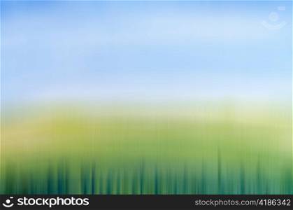 Spring field concept, watercolor design with stylized as background. Art is created and painted by photographer