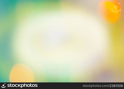 Spring green bokeh background. Abstract natural green bokeh background. Spring blurred green bokeh abstract background