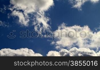 spring sky with beautiful clouds.