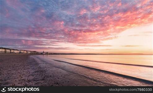 Spring sunrise taken from Weymouth beach Dorset