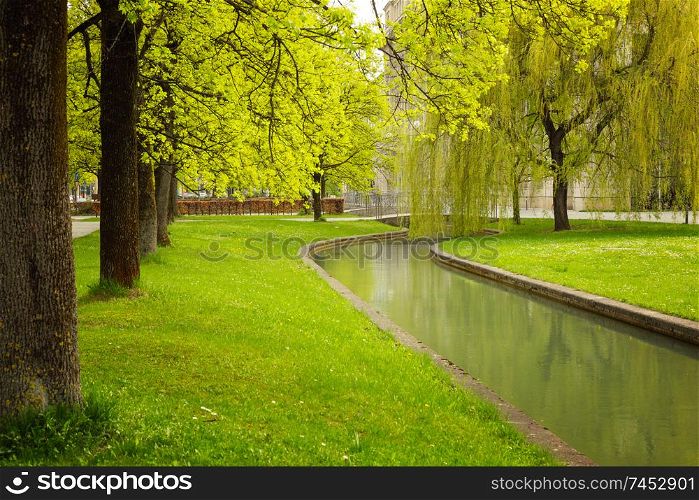 spring time at the Munich city