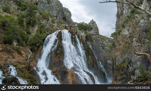 Spring time in Ucansu Waterfall in Antalya Turkey
