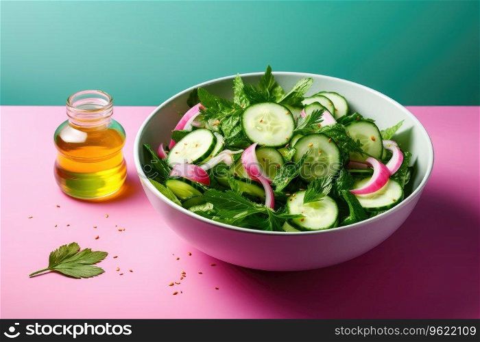 Spring vegetable salad fresh radish cucumber salad.. Spring vegetable salad fresh radish cucumber salad