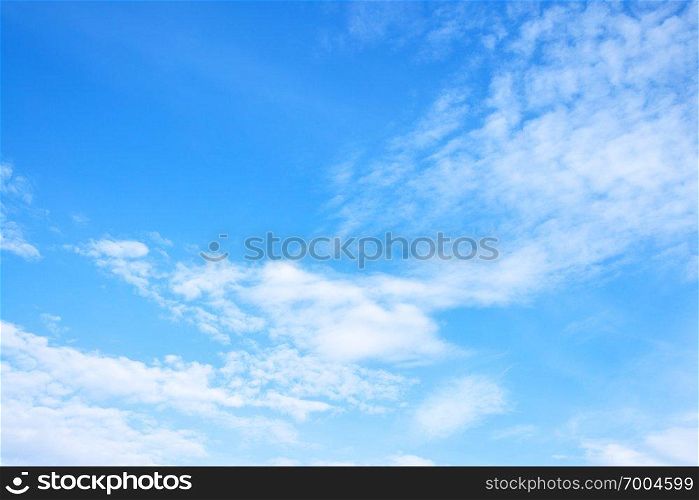 Spring white clouds in the sky, may be used as background