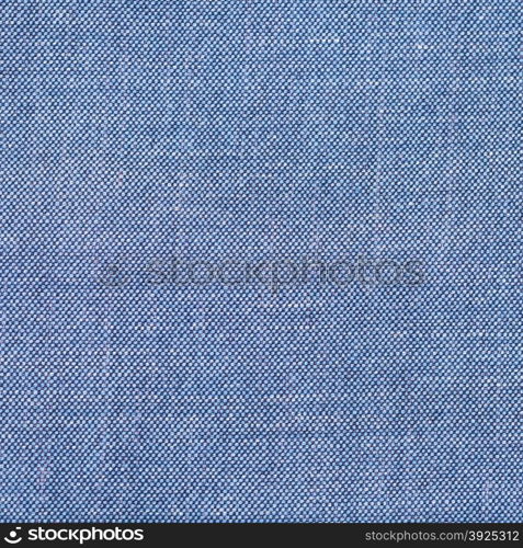 square background from blue silk fabric close up