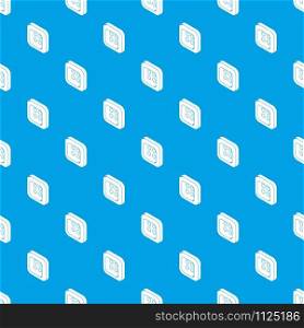 Square clothes button pattern vector seamless blue repeat for any use. Square clothes button pattern vector seamless blue